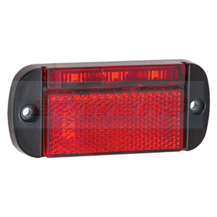 LED Autolamps 44RME 12v/24v Red LED Reflective Rear Marker Lamp/Light